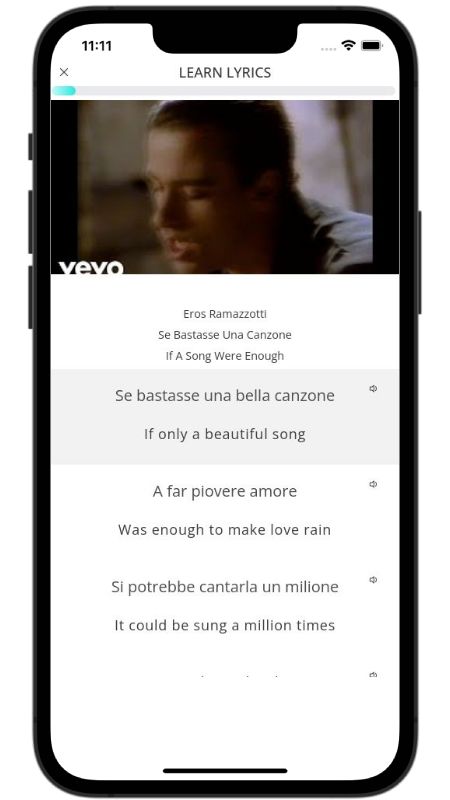 Eros Ramazzotti Se Bastasse Una Canzone Lyrics English Translation
